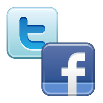 Image for Facebook and Twitter Buttons on the AW Website