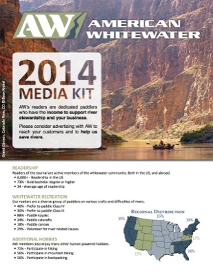 Image for Advertise in the 2014 American Whitewater Journal