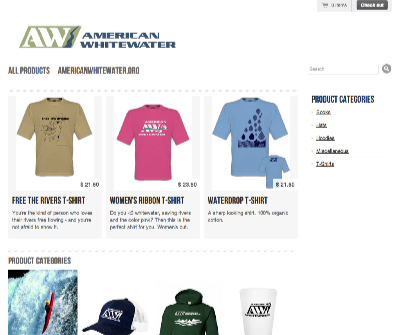Image for New American Whitewater Web Store