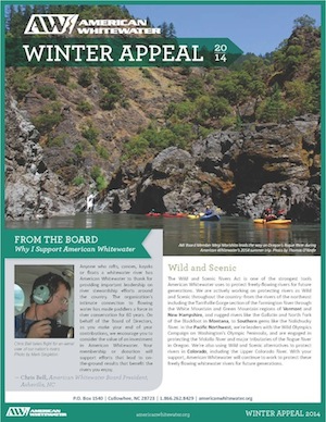Image for American Whitewater's 2014 Winter Appeal