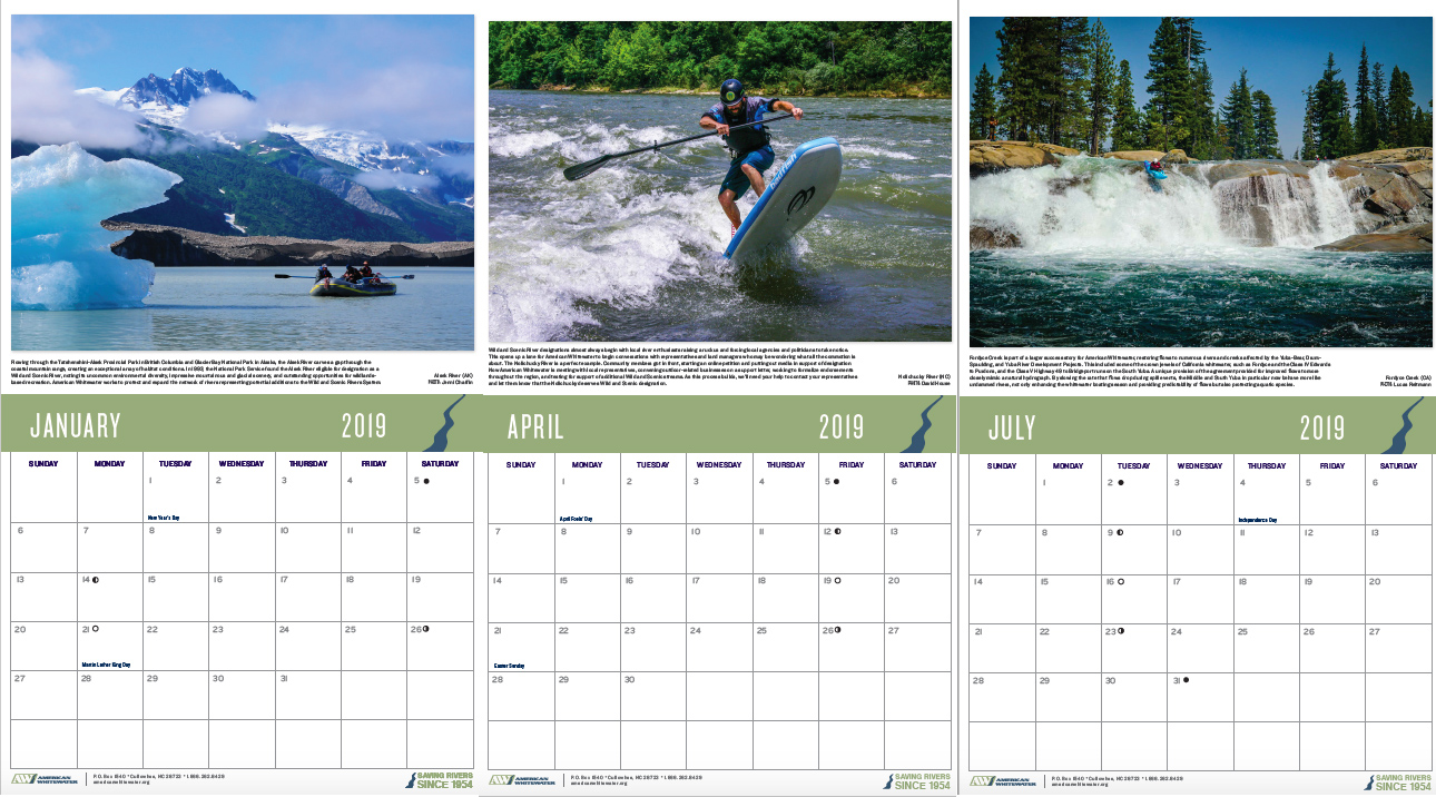Image for 2019 AW Calendar Available Now – Makes A Great Paddler's Gift!