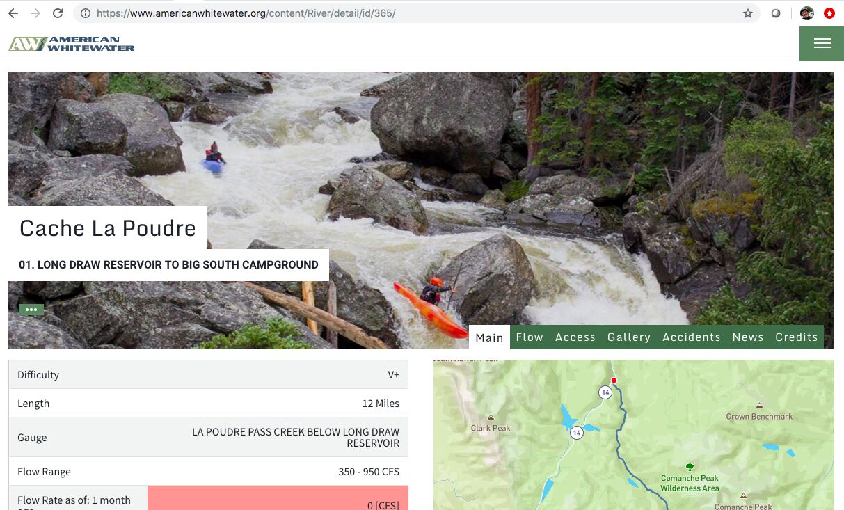 Image for American Whitewater Spring Website Update