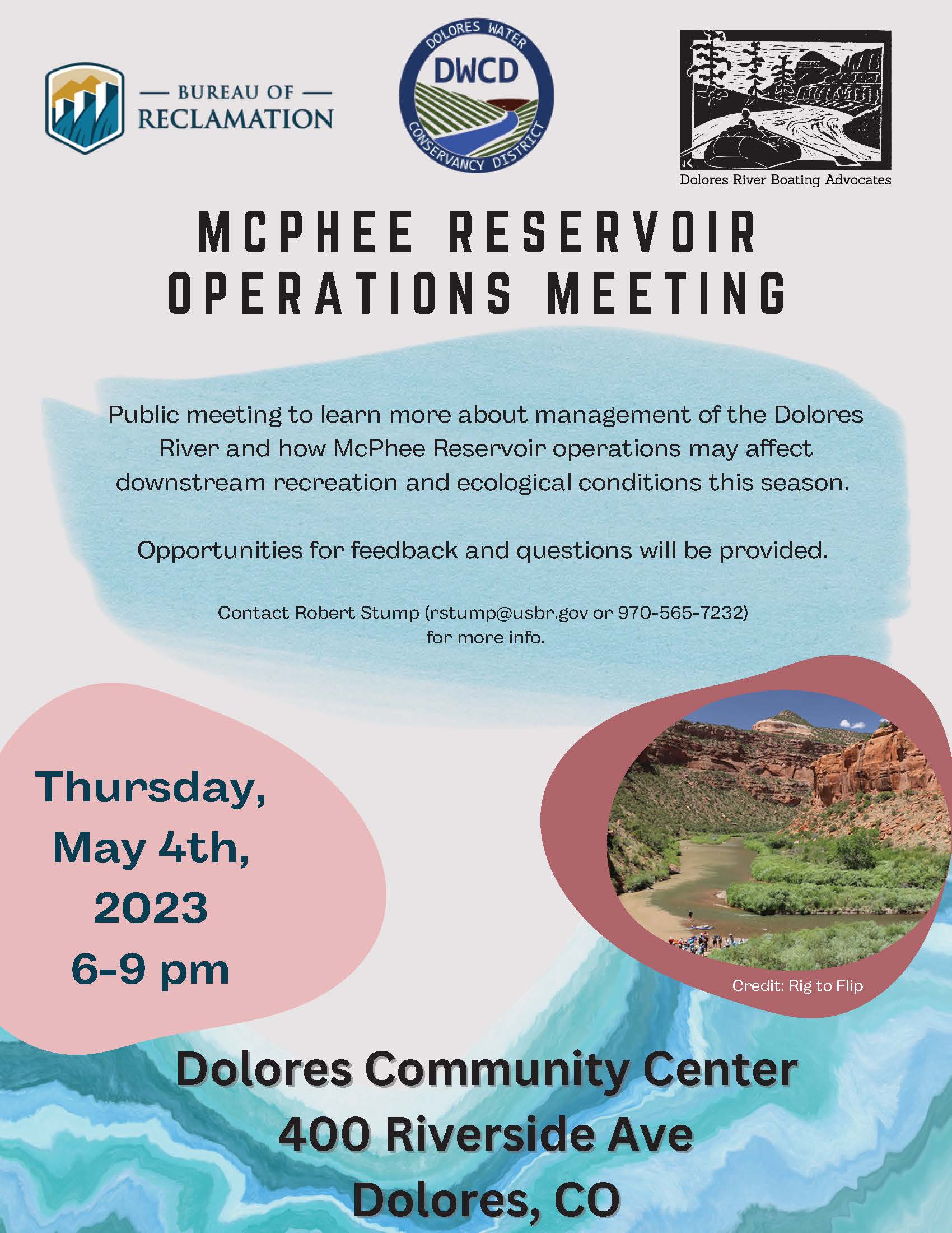 Image for Dolores Boater Meeting May 4th to Discuss Releases this Summer