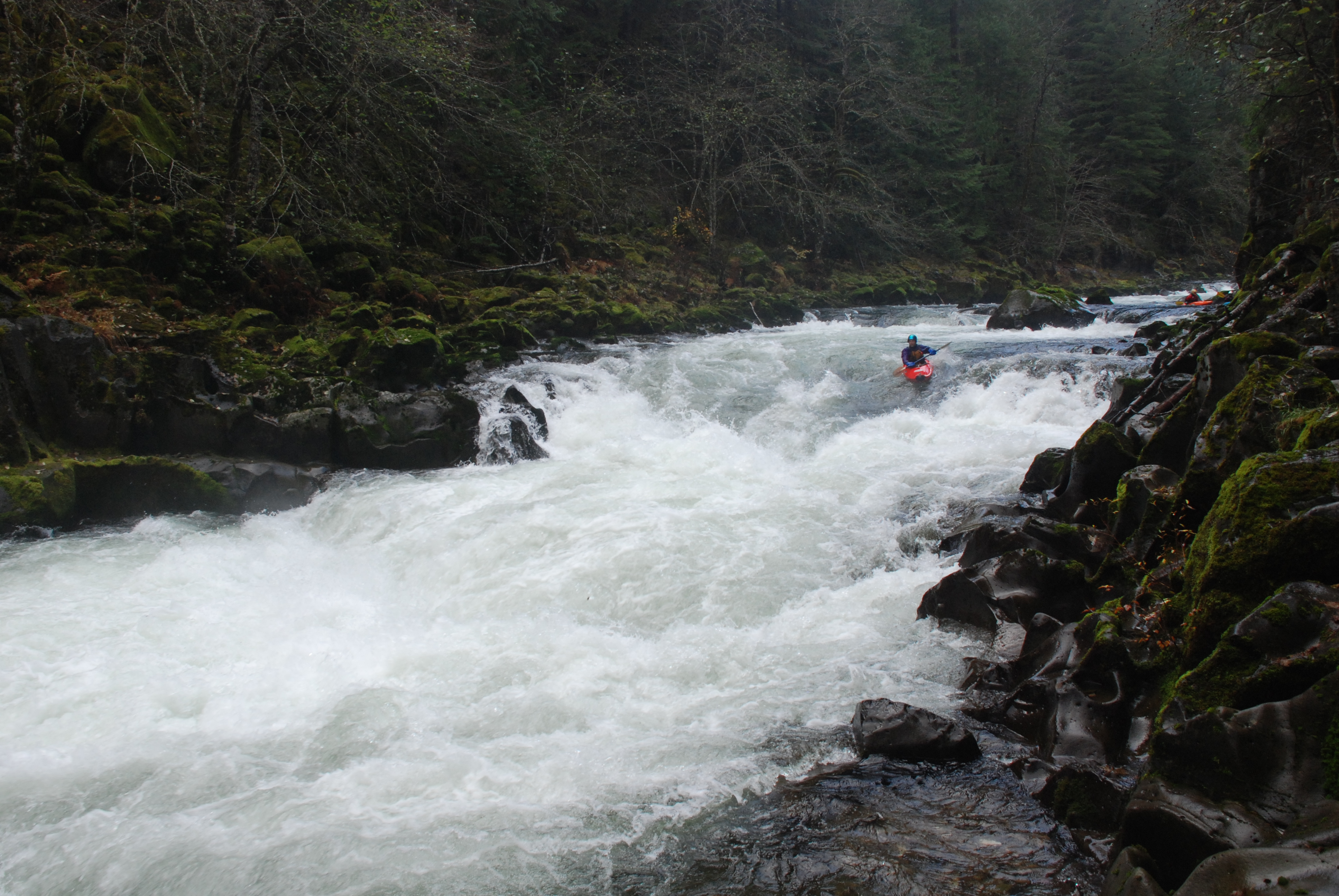 Kayaker on the Upper Wind River.
