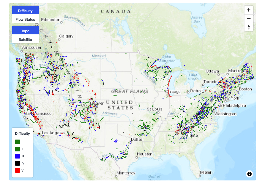 Map of River Guide for Content Curator position notice.