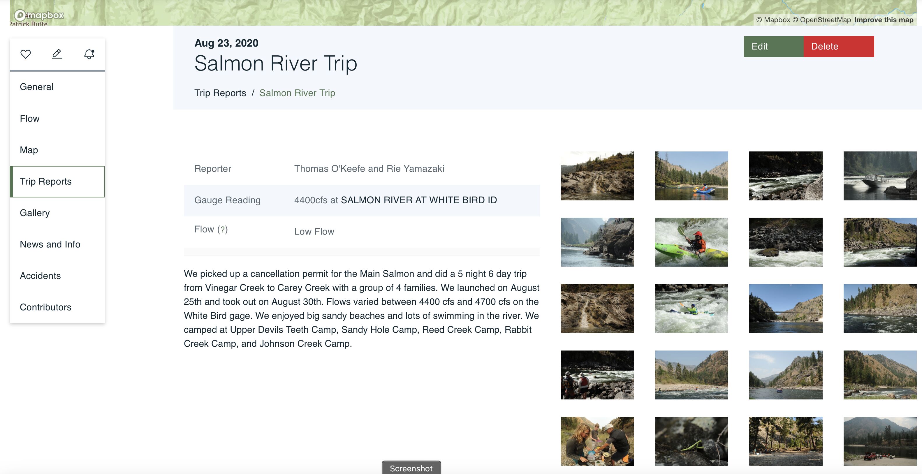 Image for Trip Reports Offer Enhanced Sharing of River Trips