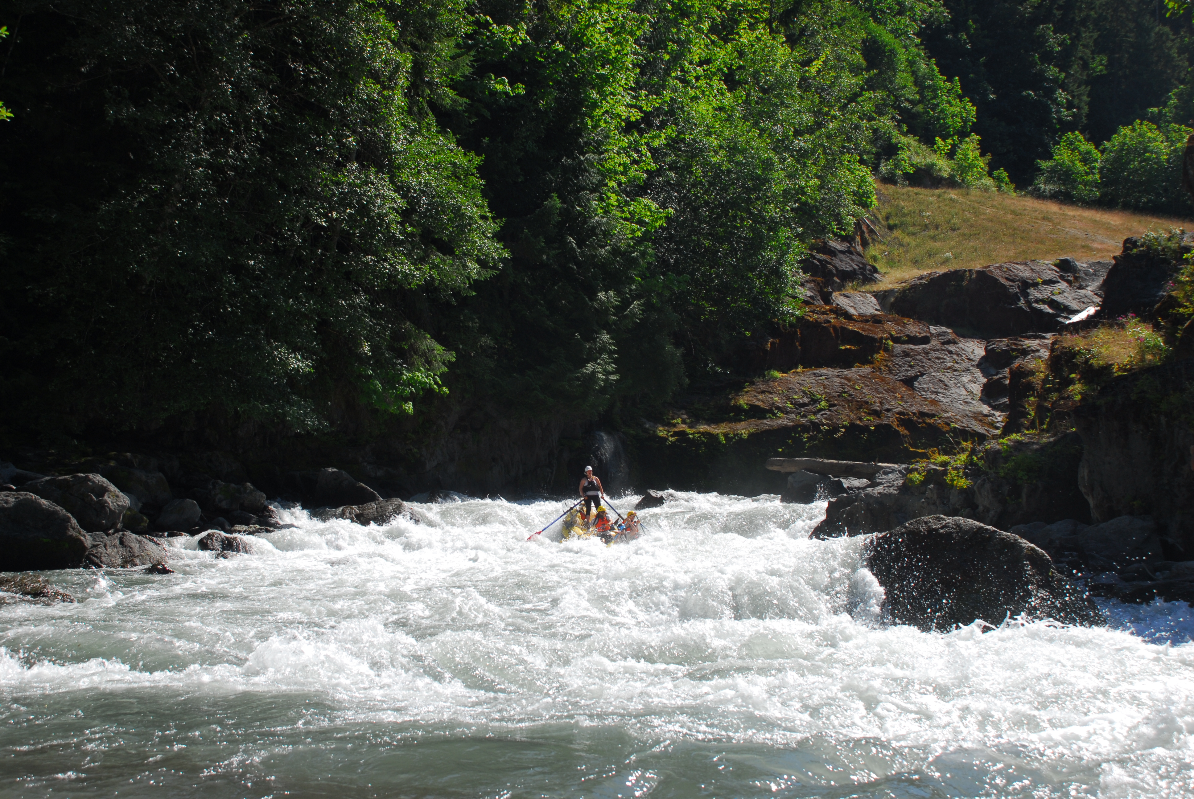 Rafting through the former Elwha Dam site at That Dam Rapid.