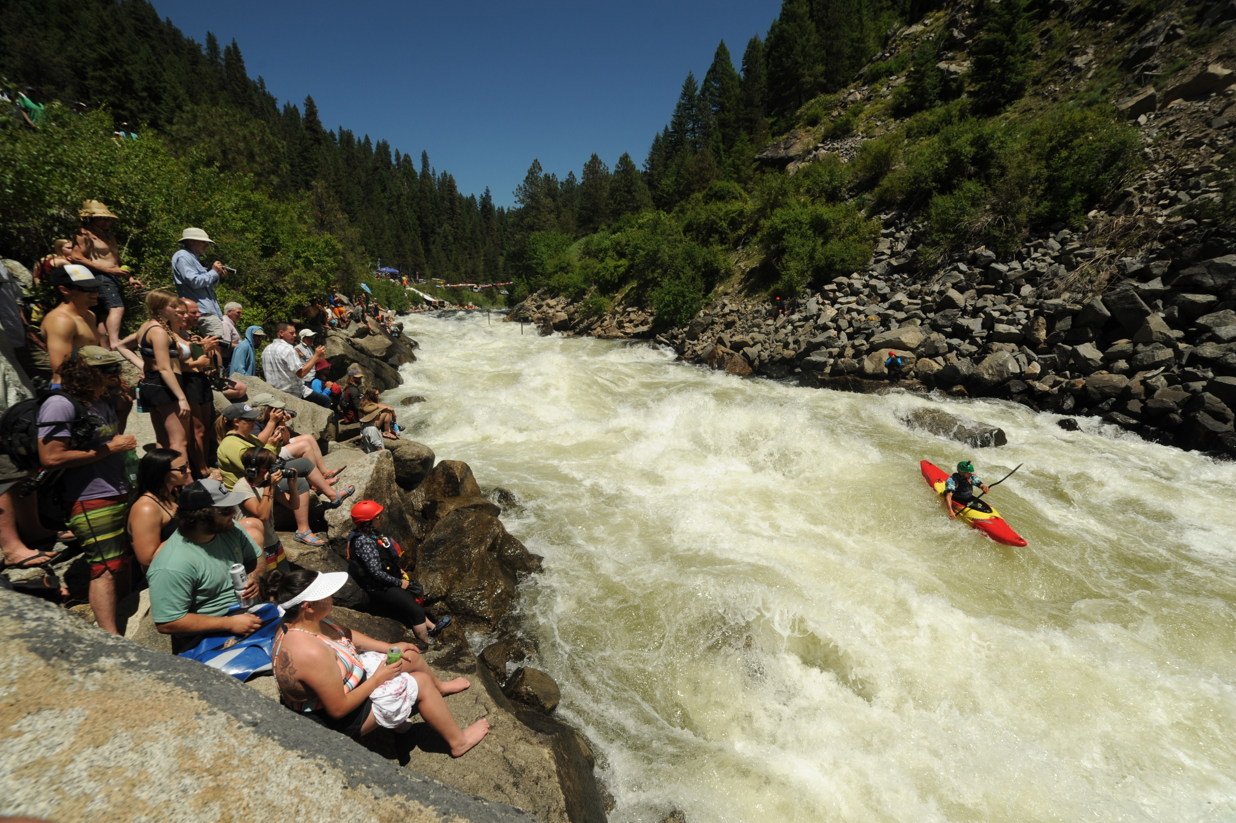 Crowd Spectating at the North Fork Championship