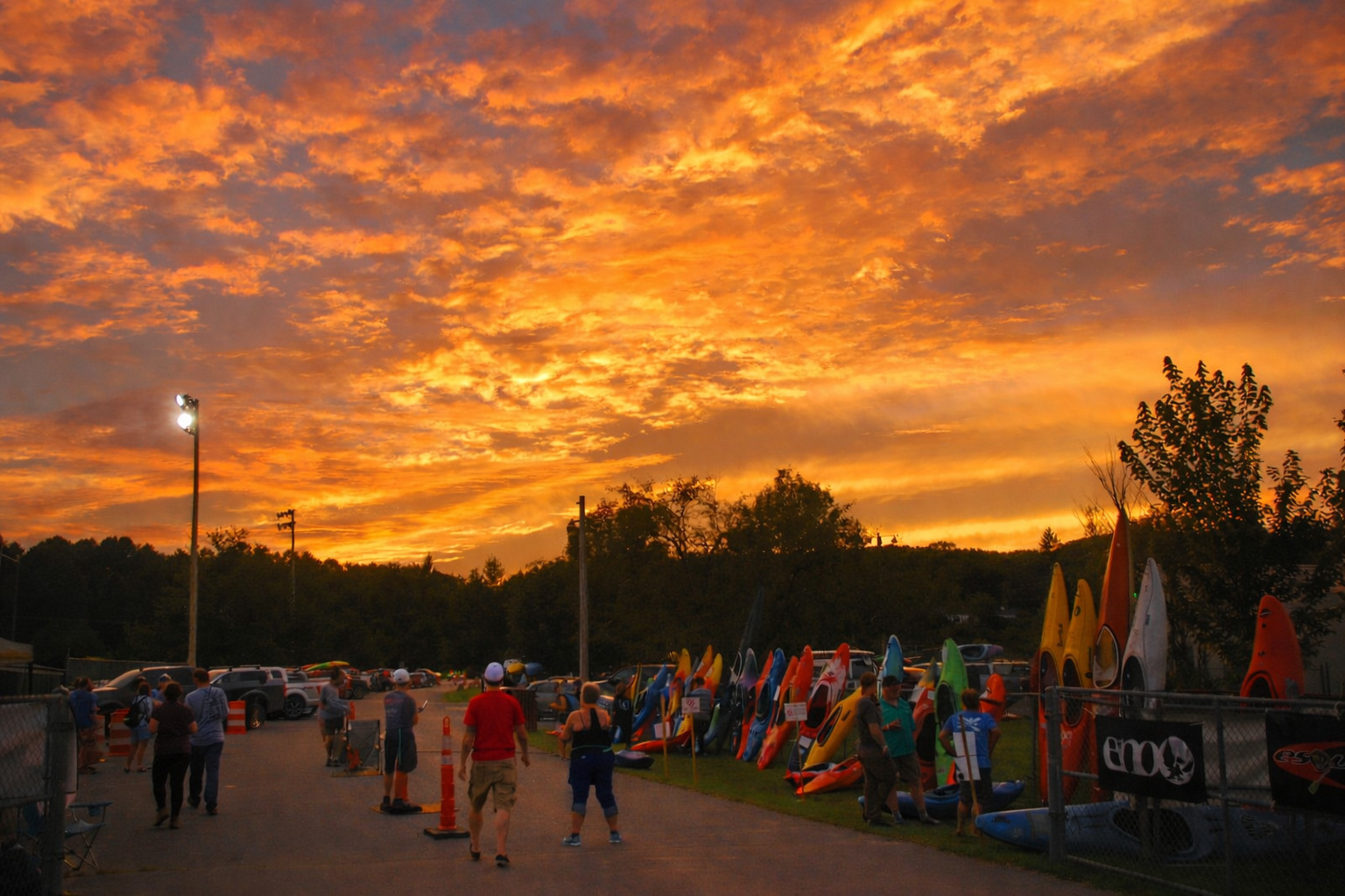Sunset at Gauley Fest